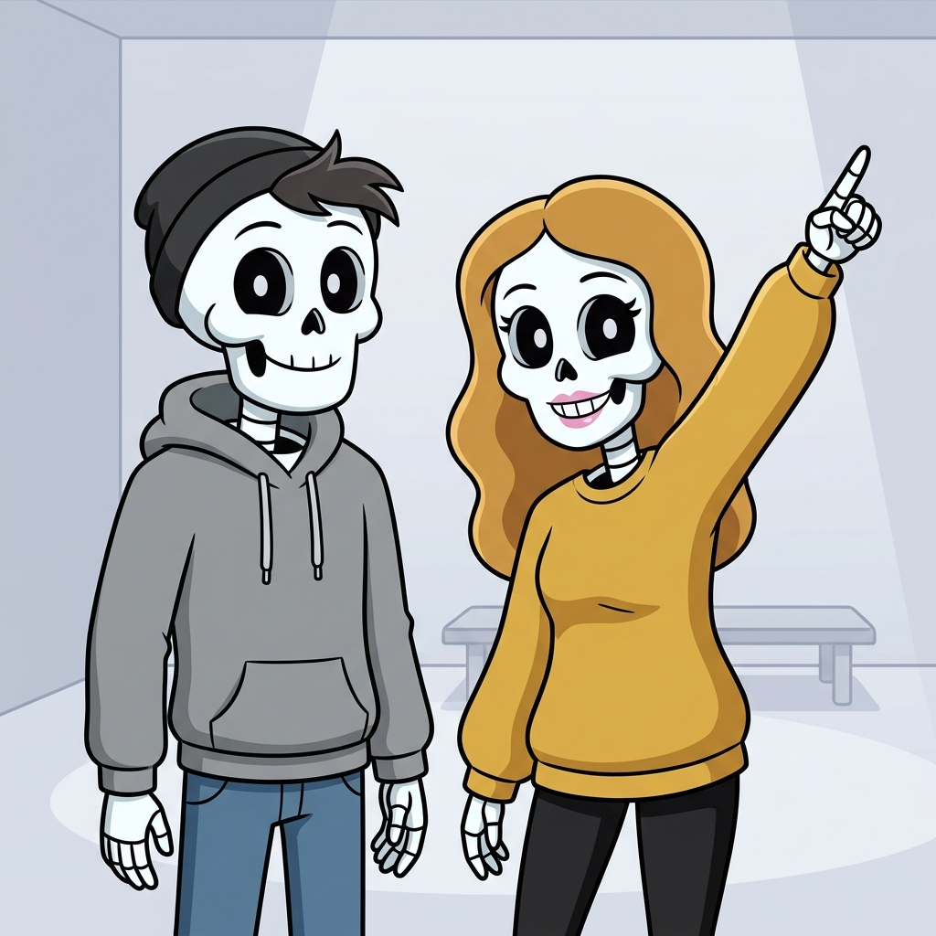 Skeleton theme character preview
